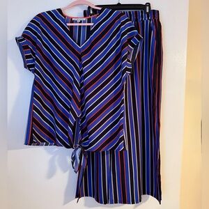 JOY JOY BOUTIQUE BRAND CROP PANTS AND TOP SET